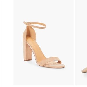 Nude Block Heeled Sandal